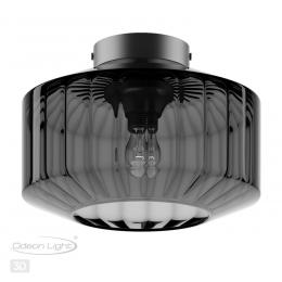 Odeon light 4746/1C PENDANT ODL21 365 дымчатый/черный Светильник потолочный E27 1*60W BINGA  - 4 купить